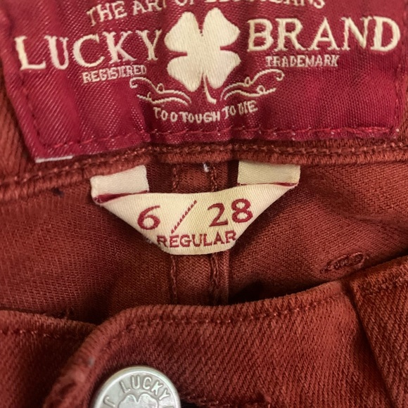 Lucky brand burnt orange jeans / pants - Picture 3 of 3